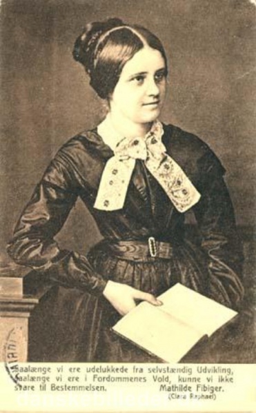 Fil:Mathilde Fibiger, forfatter, kvindesagsforkæmper. Født 31. dec. 1830 - død 17. juni 1872 (Ukendt).jpg