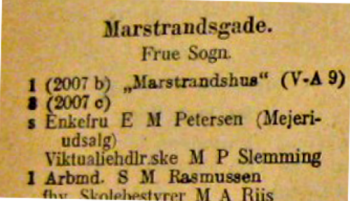 Vejviser 1935. Marstrandshus