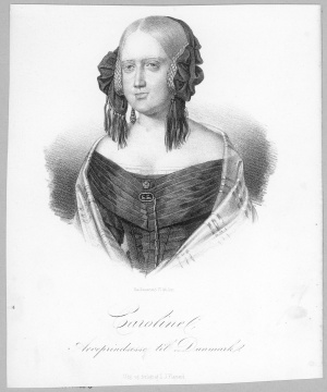Arveprinsesse Caroline efter litografi af I. J. Flamand. Ukendt fotograf.jpg