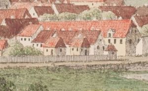 Mølleport Søren Lange maleri 1823.JPG